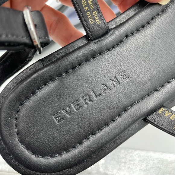 NEW Everlane Black Leather Endless Summer Ankle Strap Sandal in Size 7 - Picture 13 of 16